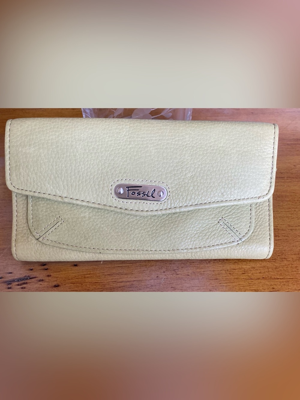Fossil Women's Leather Wallet - Pale Green